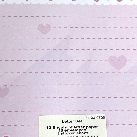 Hello Kitty Letter Writing Set Paper Envelopes Stickers Pink School Learning - Picture 4 of 9